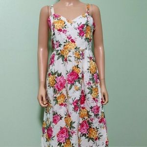 Cynthia Rowley Floral Print Linen Dress (NWT) 💚